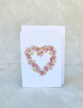 Load image into Gallery viewer, Pink Daisy Chain Heart - Card
