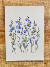 Load image into Gallery viewer, Blue Forget Me Not Print
