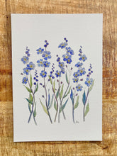 Load image into Gallery viewer, Blue Forget Me Not Print