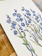 Load image into Gallery viewer, Blue Forget Me Not Print