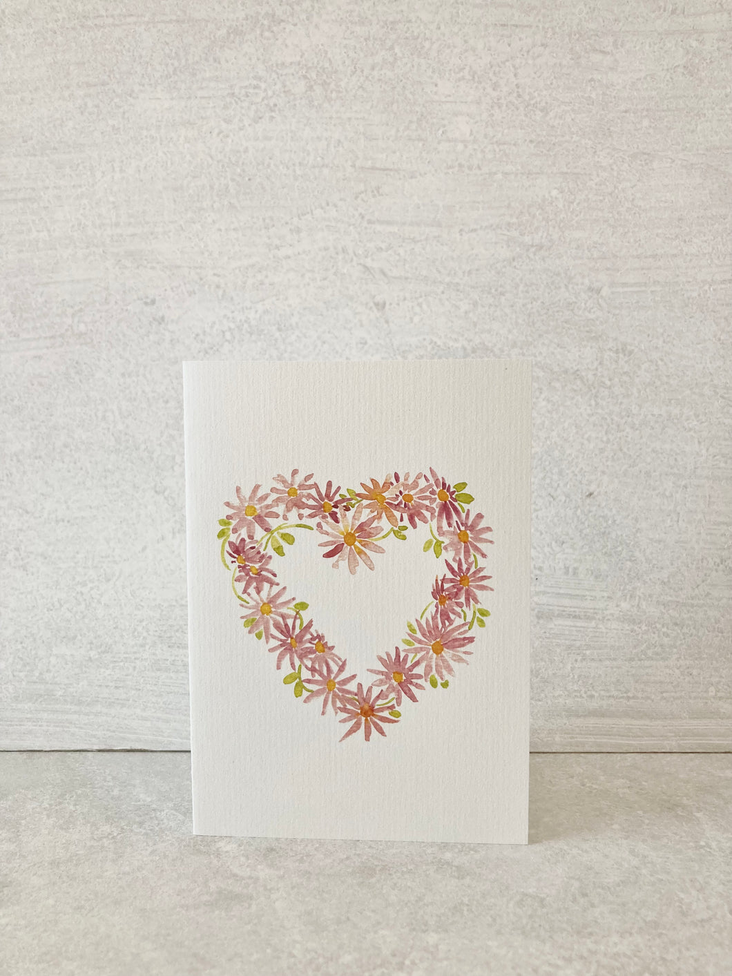 Pink Daisy Chain Heart